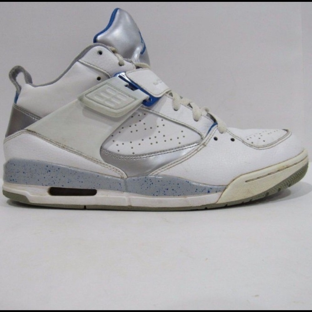 Nike Jordan Flight 45, mens 11, white, blue, grey